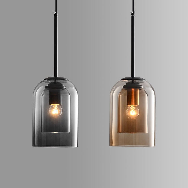 Elegante Dubbele Glazen Kroonluchter - AuraGlas