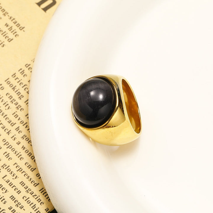 Grote Kattenoog Edelsteen Ring – Liora