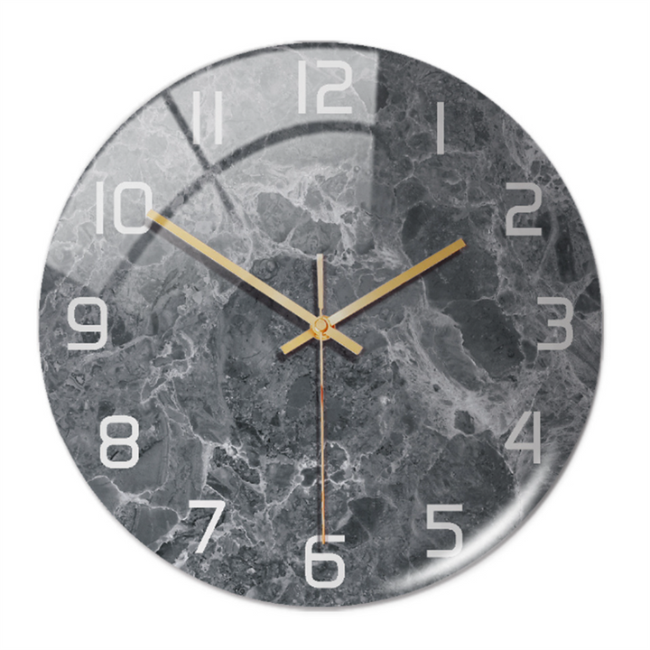 Elegante Wandklok met Marmereffect – MarbleTime