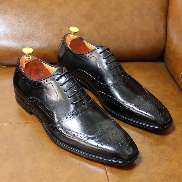 Handgemaakte leren Oxford-schoenen voor heren – Valentin