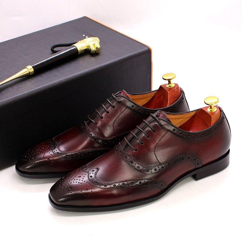 Handgemaakte leren Oxford-schoenen voor heren – Valentin
