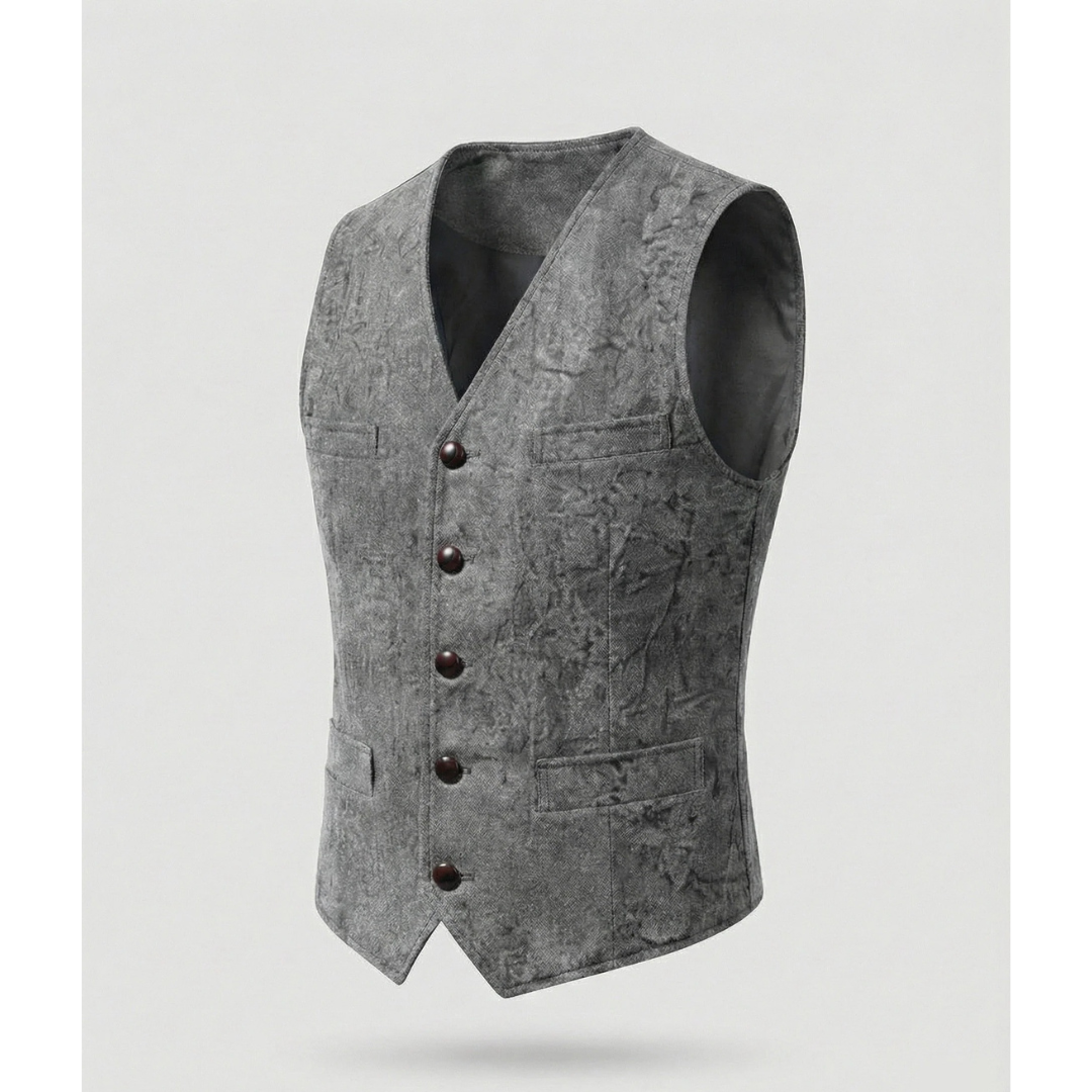 Elegant traditioneel herengilet met knopen
