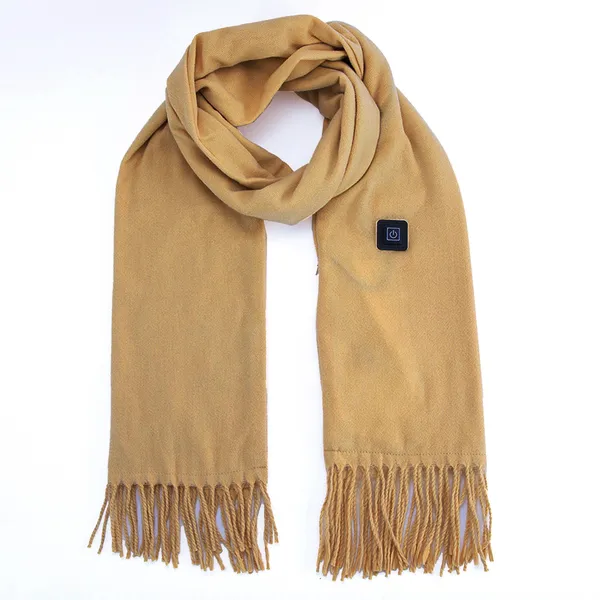 Elektrische fleece sjaal met USB-voeding en led-standen