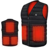 Verwarmde bodywarmer met carbonvezel en drie standen