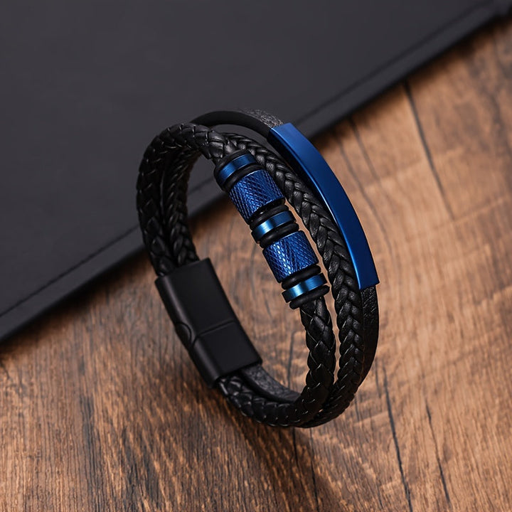 Herenarmband | Gevlochten Design | Magnetische Sluiting