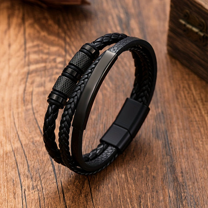Herenarmband | Gevlochten Design | Magnetische Sluiting