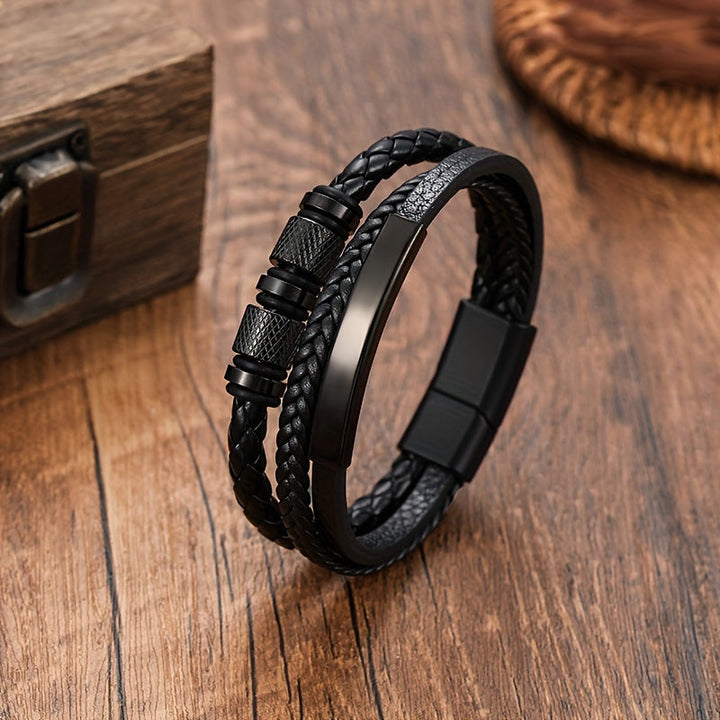 Herenarmband | Gevlochten Design | Magnetische Sluiting