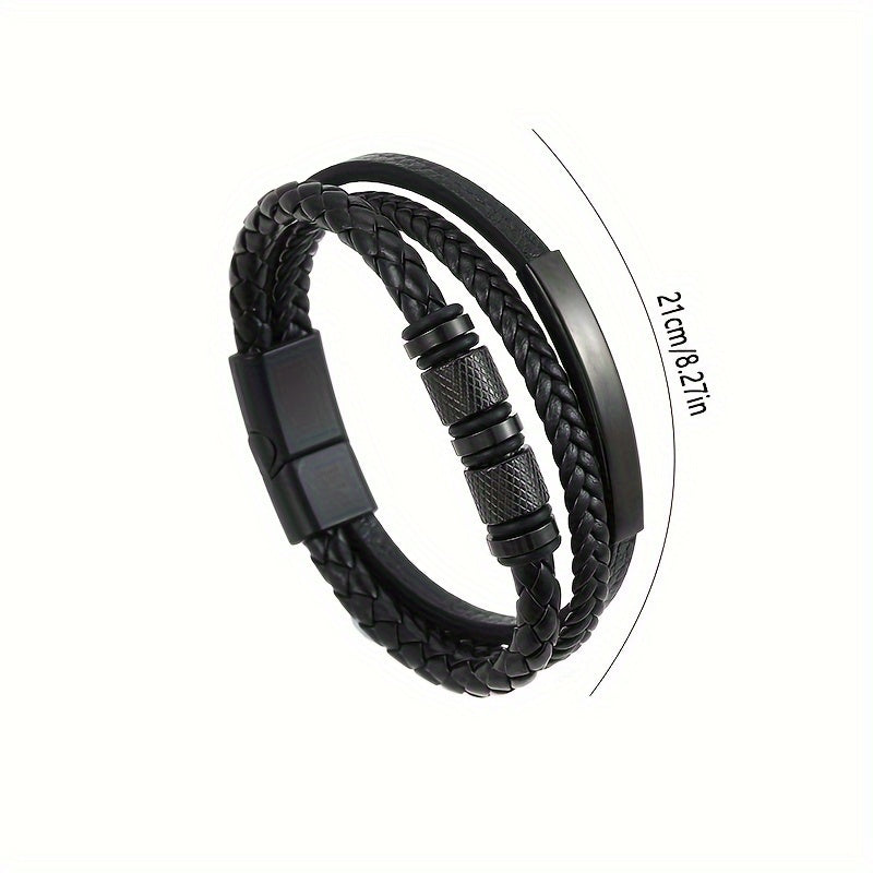 Herenarmband | Gevlochten Design | Magnetische Sluiting