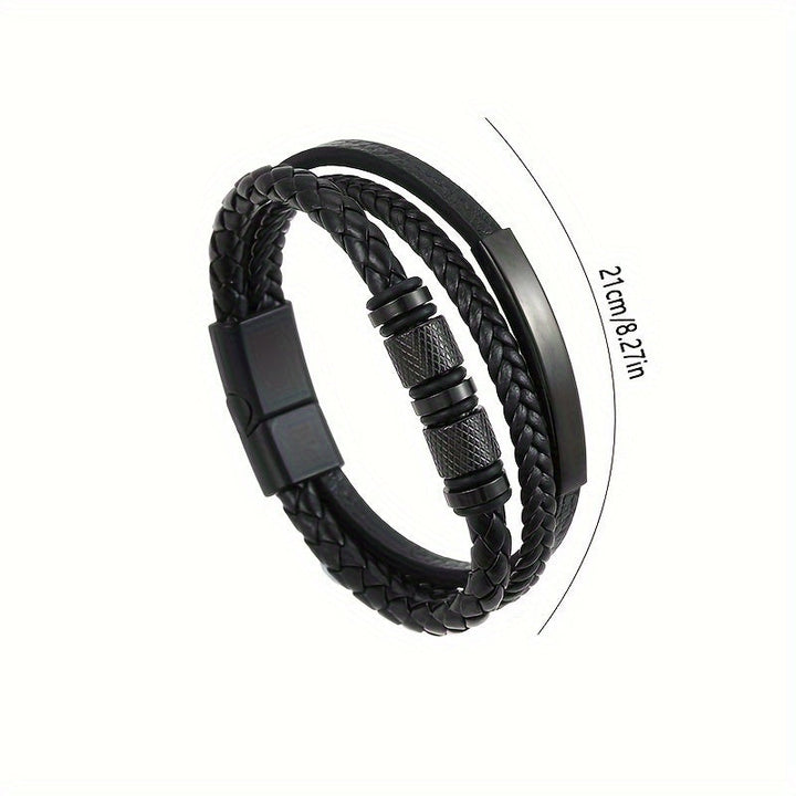 Herenarmband | Gevlochten Design | Magnetische Sluiting