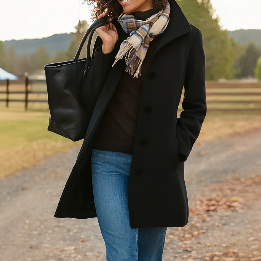 Heritage-jas met knoopsluiting voor dames
