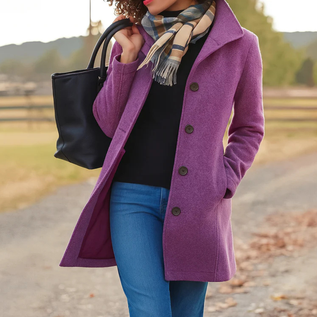 Heritage-jas met knoopsluiting voor dames