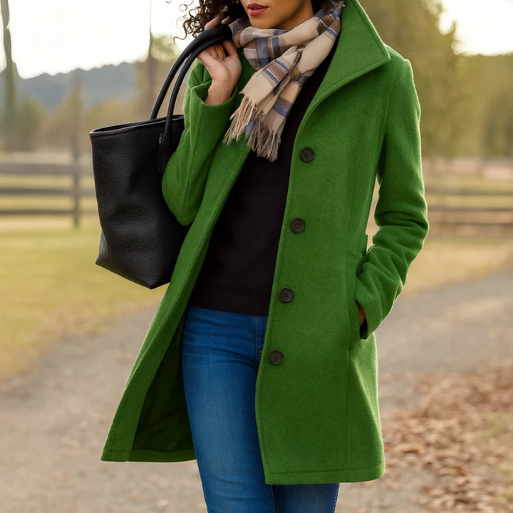 Heritage-jas met knoopsluiting voor dames