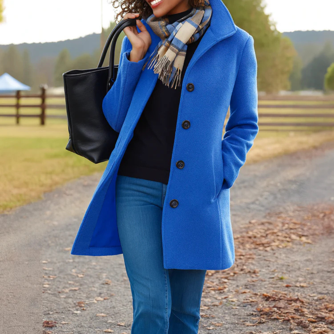 Heritage-jas met knoopsluiting voor dames