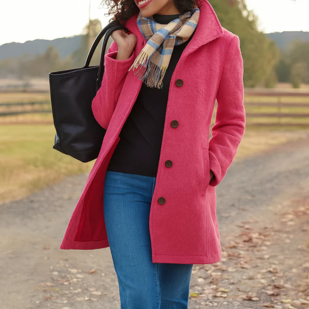 Heritage-jas met knoopsluiting voor dames
