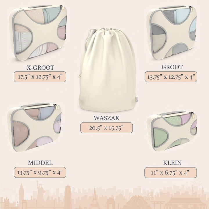 5‑Stuk Packing Cube Set