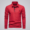 Heren Klassiek Knoop-Hals Polo Shirt