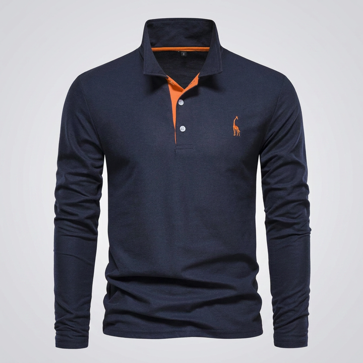 Heren Klassiek Knoop-Hals Polo Shirt