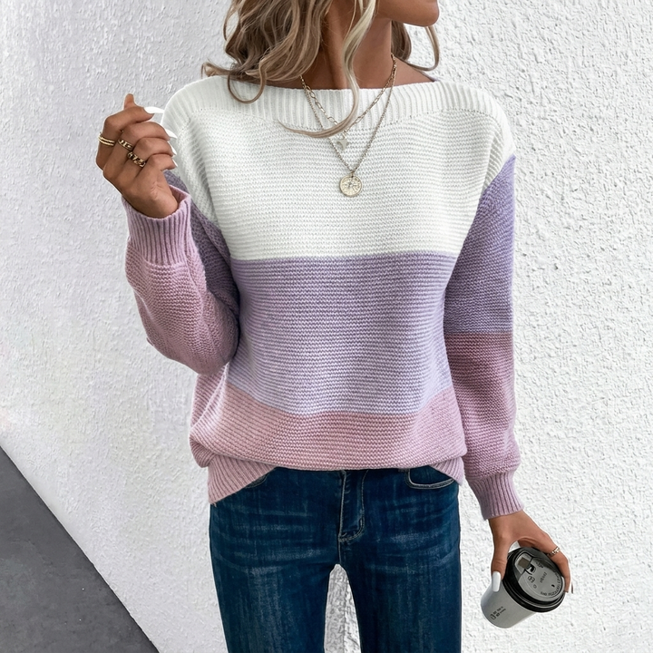 Stijlvolle Patchwork Trui