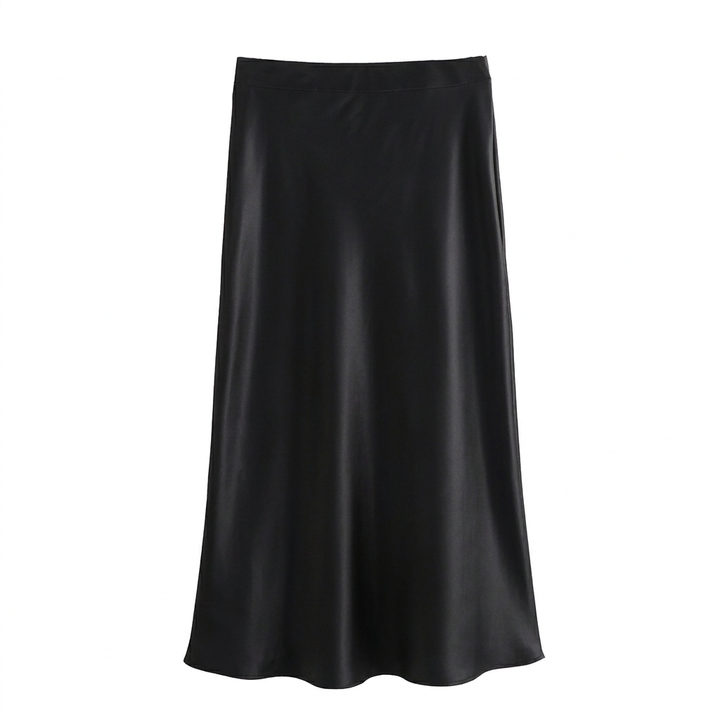 Maxi Rok Satijn Look