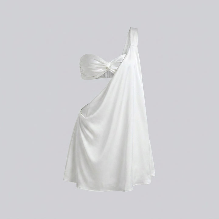Asymmetrische Zomerjurk met Open Schouder