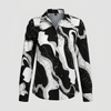 Blouse met V-hals en print