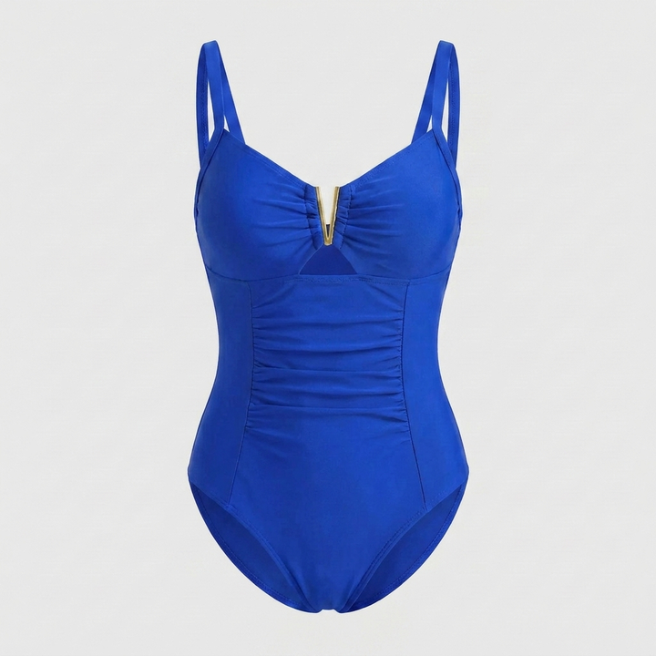 Stijlvolle badkleding met gouden accenten