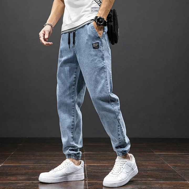 Heren Denim Joggingbroek