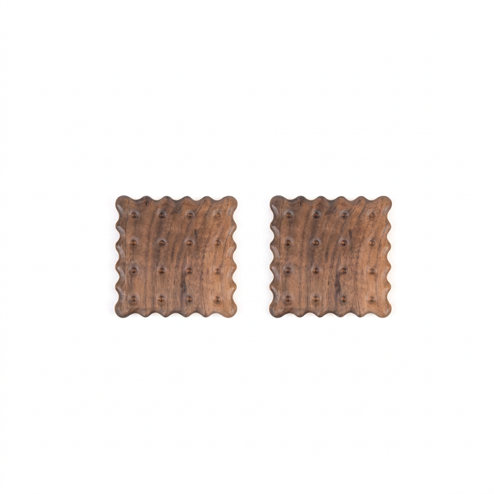 2‑delige Houten Onderzetters