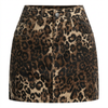 Trendy Hoge Taille Rok Dames met Luipaard Print