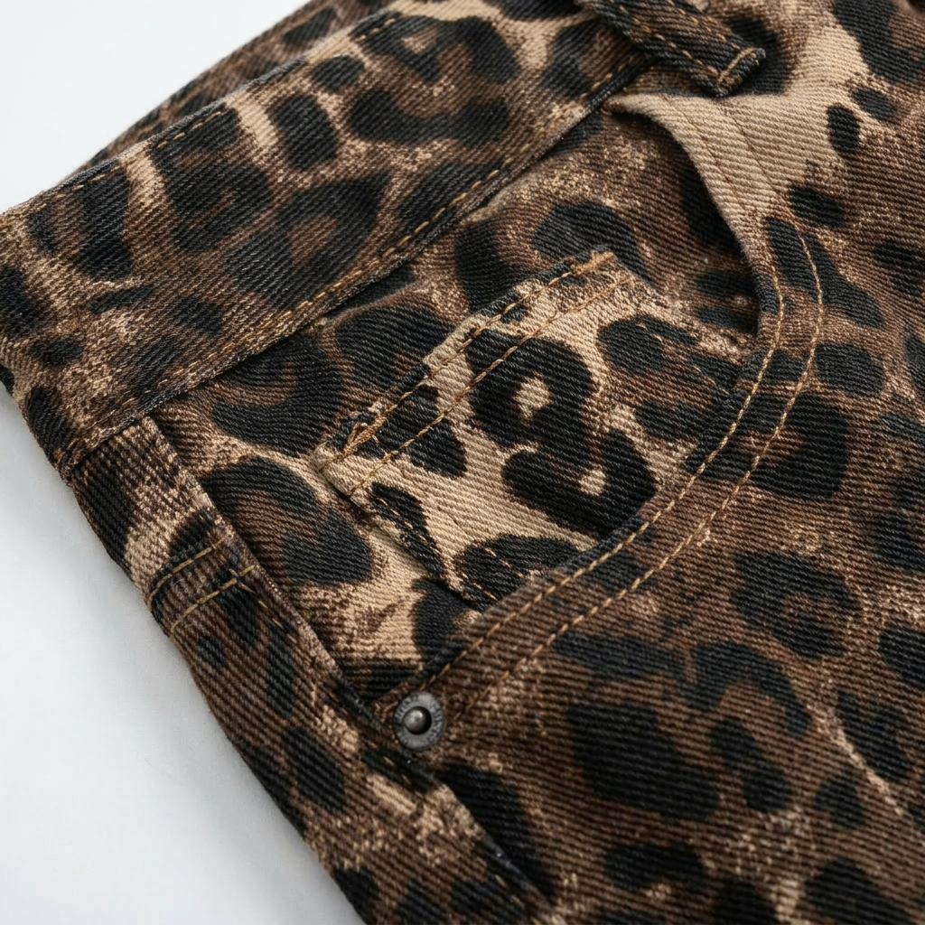 Trendy Hoge Taille Rok Dames met Luipaard Print