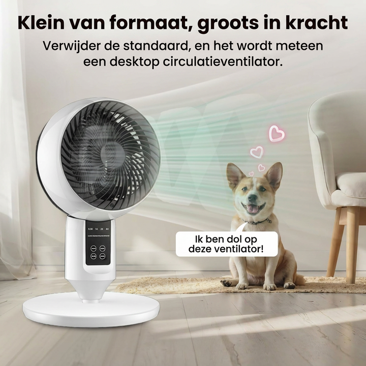 Verstelbare staande ventilator met 3D-oscillatie