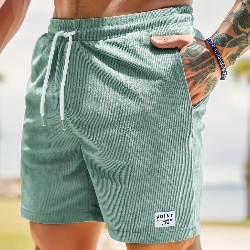 Heren Korte Broek met Veter en Touw van Corduroy