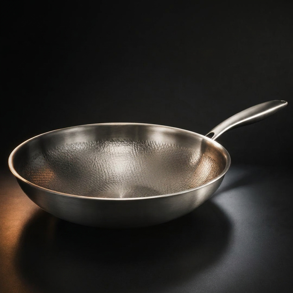 Onbedekte Titanium Biefstukpan Met Antiaanbaklaag