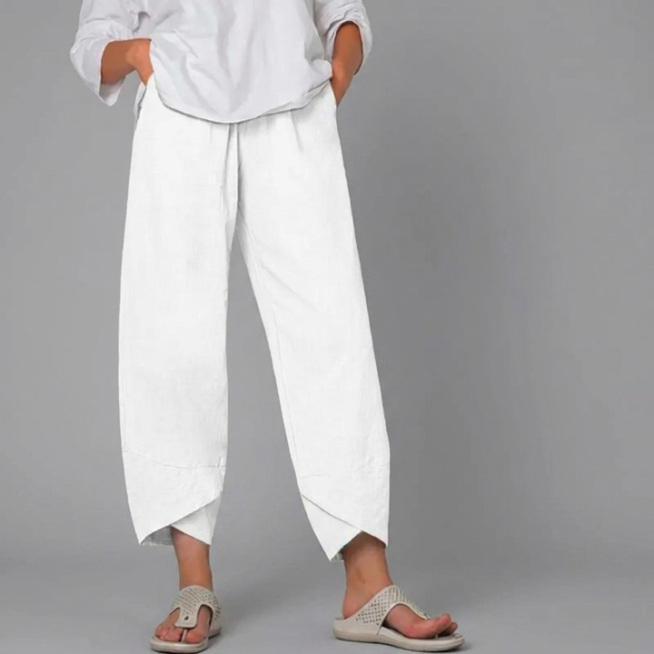 Dames Casual Rechte Broek met Comfortabele Pasvorm