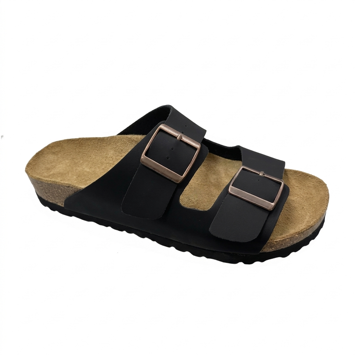 Vintage Platte Kurken Sandalen Dames Heren