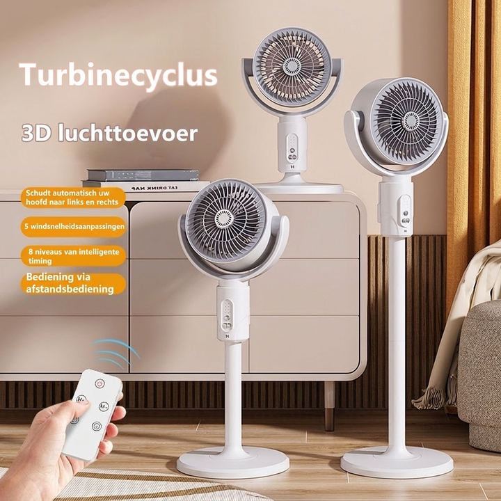 Stille Ventilator met Afstandsbediening 3D Oscillatie