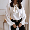 Dames Blouse met Strik en Kraag