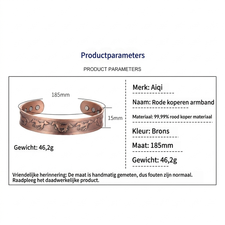 Kleine Paard Magnetische Armband en Ring