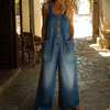 Dames Mouwloze Jumpsuit met Zakken