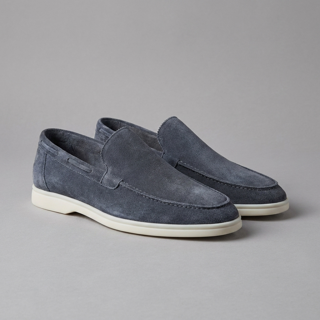 Heren Loafers met Matte Slip-On