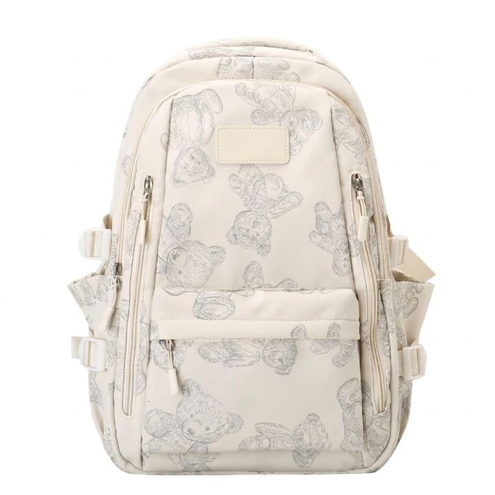 Casual Canvas Rugzak met Ritssluiting