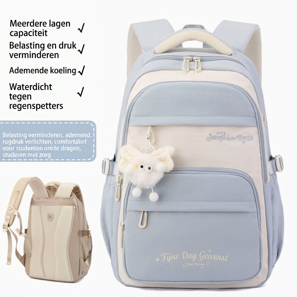 Driedelige Schoolrugzak met Cartoonprint