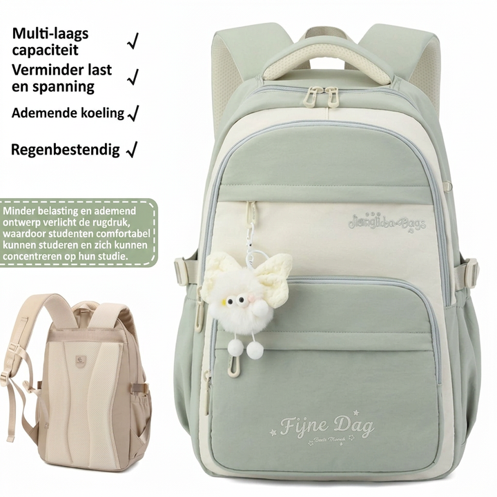Driedelige Schoolrugzak met Cartoonprint