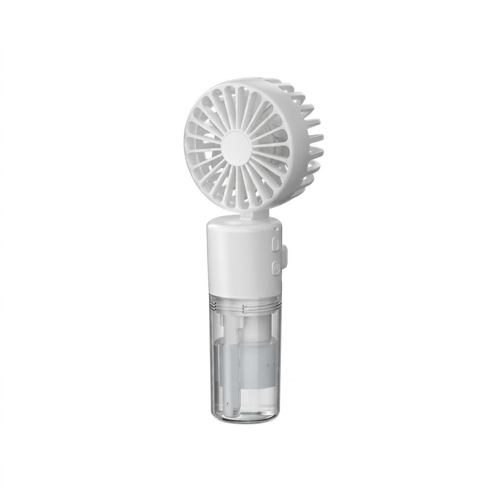 Draagbare Handventilator met Vernevelingsfunctie