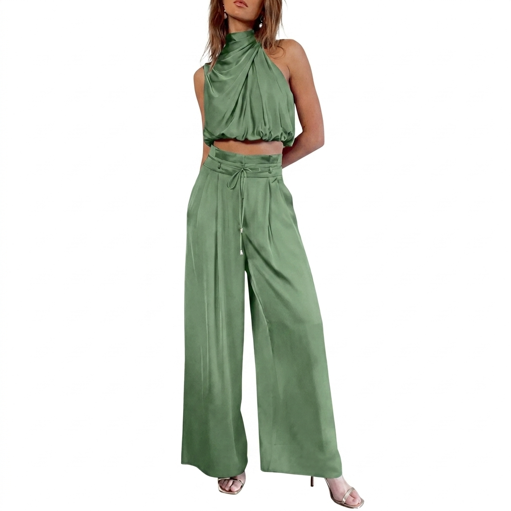 Dames Zomerset met Mouwloze Top en Wijde Broek