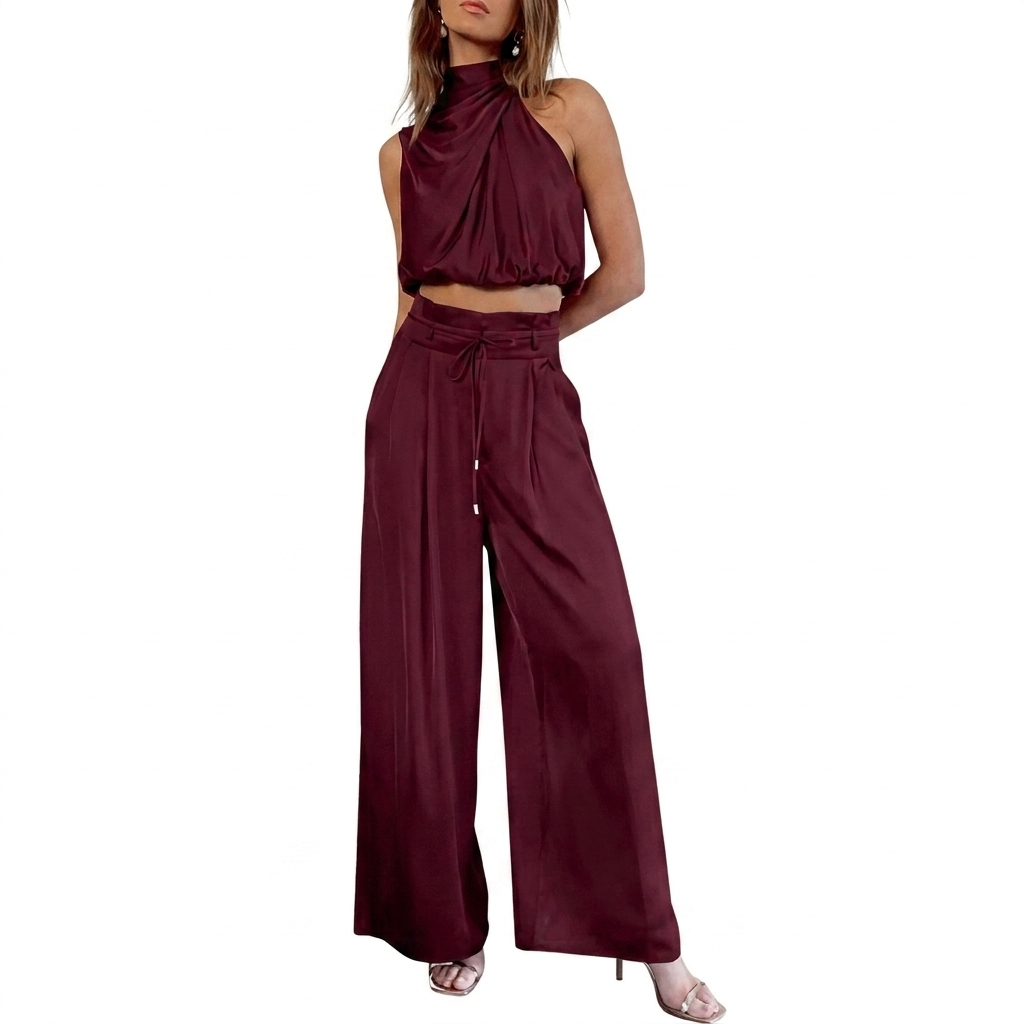 Dames Zomerset met Mouwloze Top en Wijde Broek