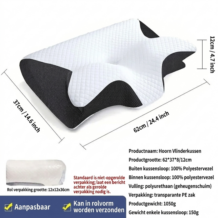 Slaapkussen in vlindervorm