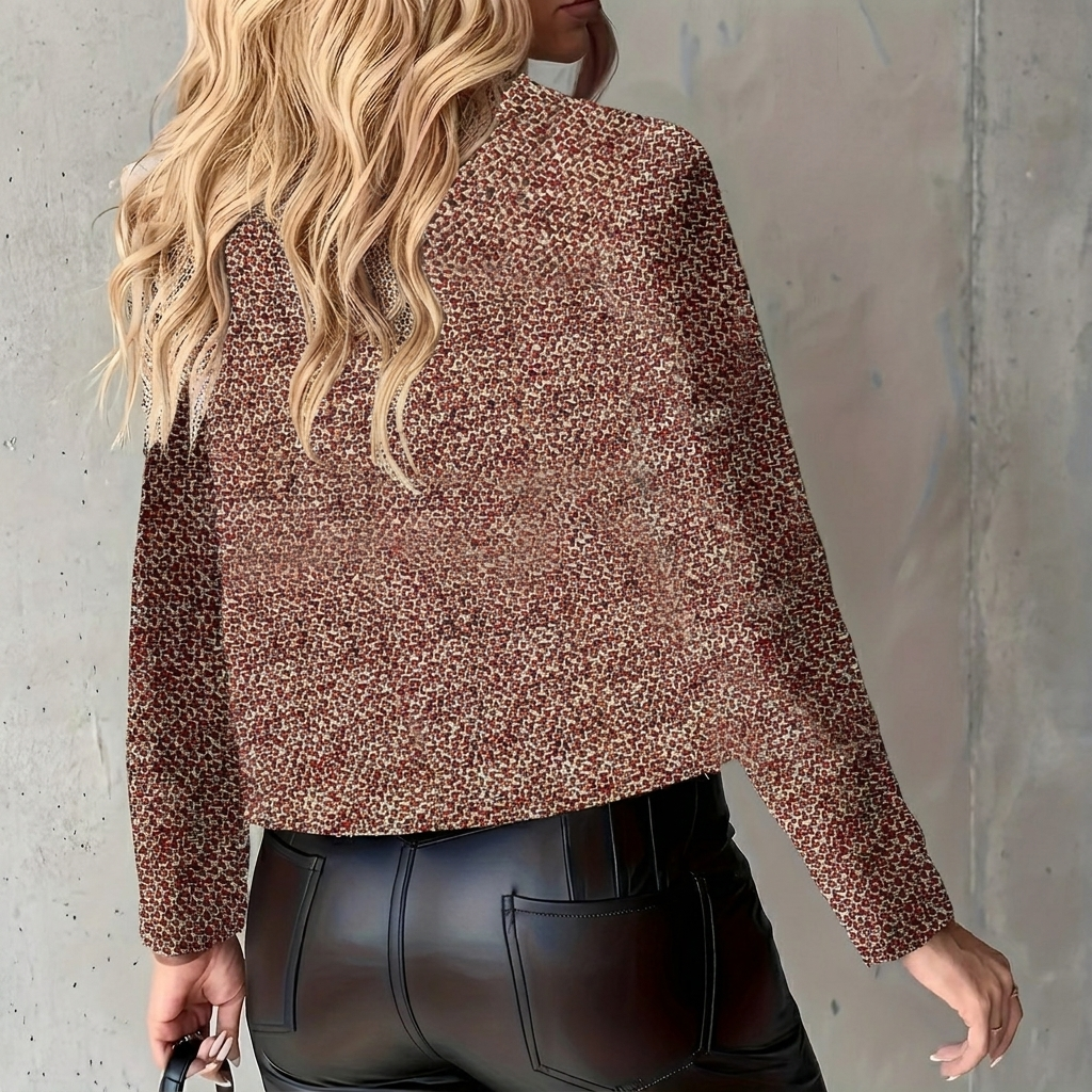 Korte Blazer met Gouden Knopen