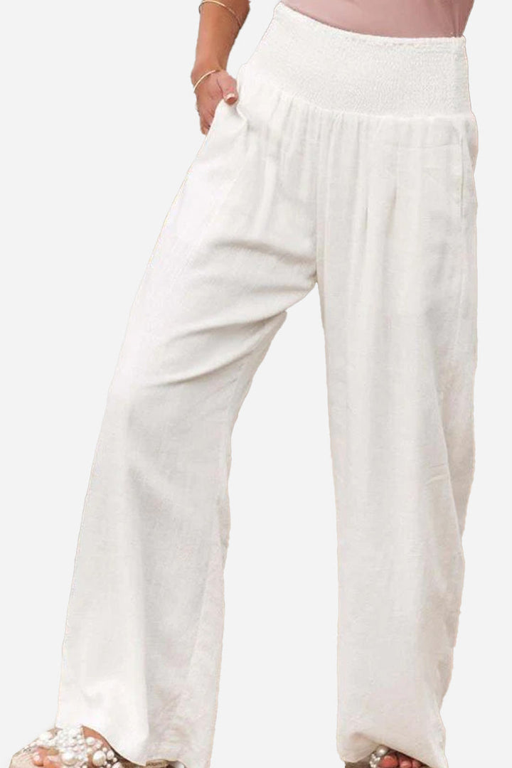 Palazzo dames broek met hoge taille - Jamilla