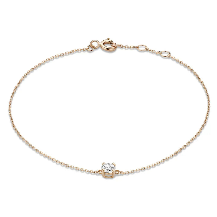 Elegante witgouden armband met verfijnde details